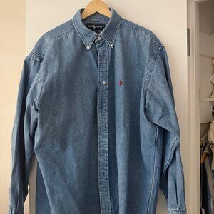 Ralph Lauren Denim / Chambray Overshirt (Mens, L)